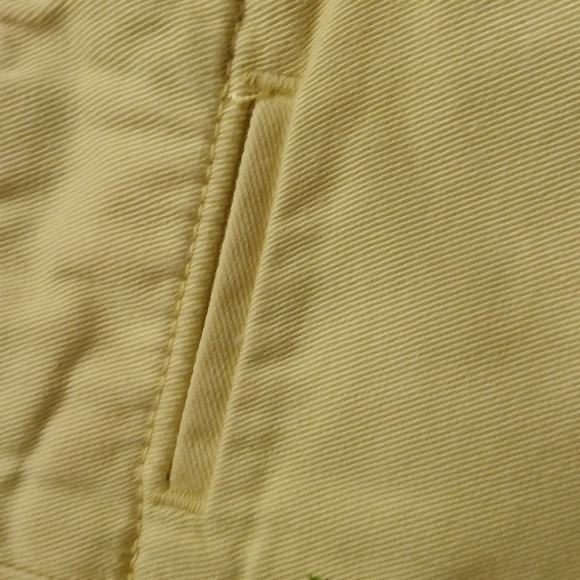 J CREW Women's Cream Shorts with Green Lizard Embroidery Size 4 - Picture 4 of 11